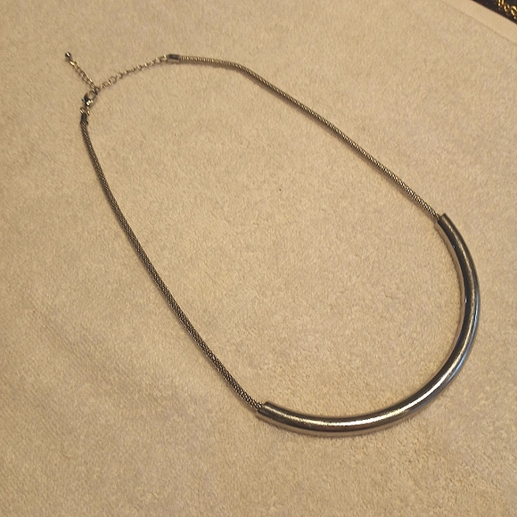 Silvertone Statement Necklace - Picture 2 of 2